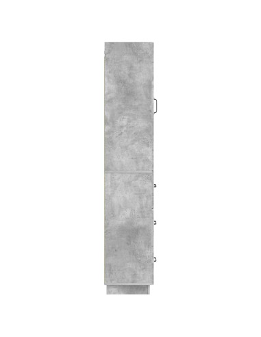 Set di armadi 2 pcs Grigio Cemento 33 x 34,5 x 87 cm
