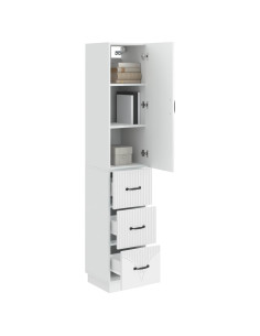 Set di armadi 2 pcs Bianco Lucido 33 x 34,5 x 87 cm 2