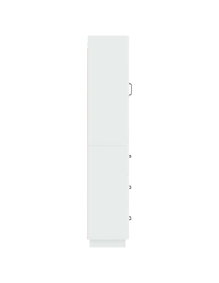 Set di armadi 2 pcs Bianco Lucido 33 x 34,5 x 87 cm