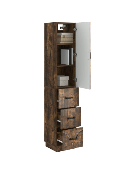 Set di armadi 2 pcs Rovere Fumo 33 x 34,5 x 87 cm