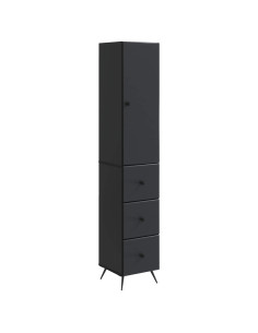 Set di armadi 2 pcs Nero 34,5 x 34,5 x 90 cm