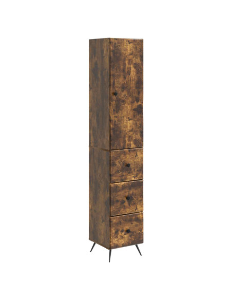 Set di armadi 2 pcs Rovere Fumo 34,5 x 34,5 x 90 cm