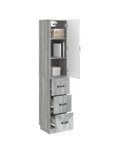 Set di armadi 2 pcs Sonoma grigio 33 x 34,5 x 87 cm 2