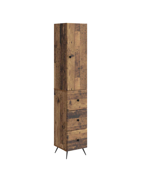 Set di armadi 2 pcs Legno antico 34,5 x 34,5 x 90 cm