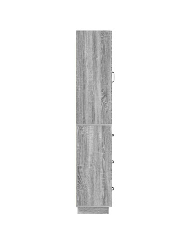 Set di armadi 2 pcs Sonoma grigio 33 x 34,5 x 87 cm