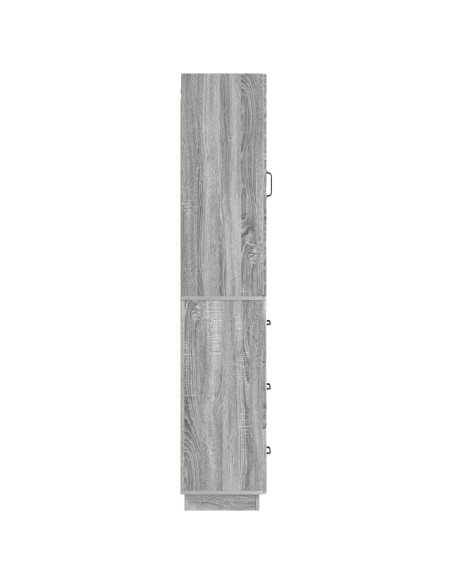 Set di armadi 2 pcs Sonoma grigio 33 x 34,5 x 87 cm