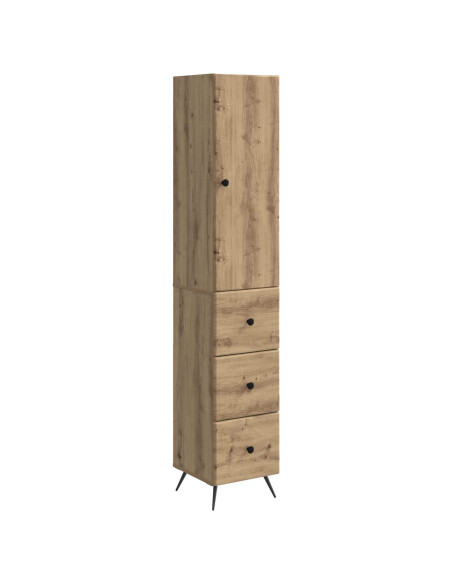 Set di armadi 2 pcs Rovere Artigianale 34,5 x 34,5 x 90 cm