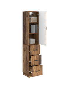 Set di armadi 2 pcs Legno antico 33 x 34,5 x 87 cm 2