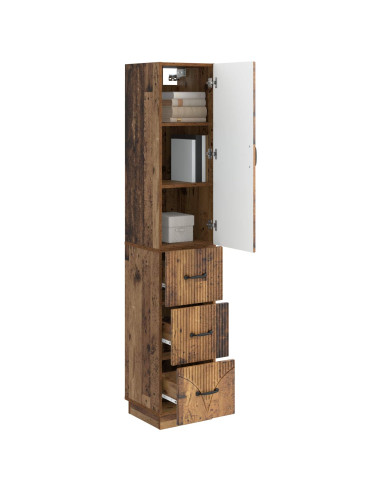 Set di armadi 2 pcs Legno antico 33 x 34,5 x 87 cm