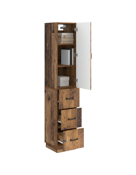 Set di armadi 2 pcs Legno antico 33 x 34,5 x 87 cm
