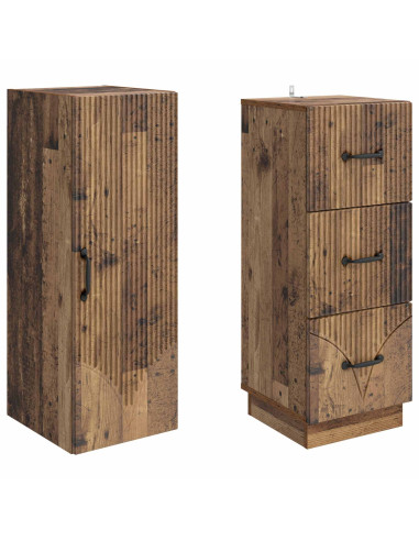 Set di armadi 2 pcs Legno antico 33 x 34,5 x 87 cm