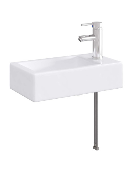 Lavabo da bagno Cromato 45,5 x 25,5 x 13 cm Metallo