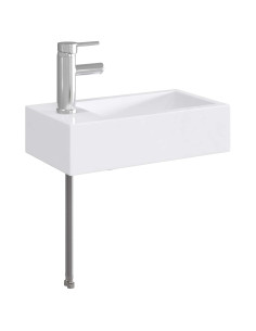 Lavabo da bagno Cromato 45,5 x 25,5 x 13 cm Metallo