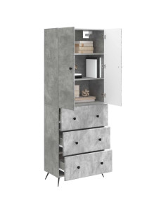 Set di armadi 2 pcs Grigio Cemento 66 x 34,5 x 90 cm 2