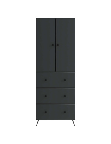 Set di armadi 2 pcs Nero 66 x 34,5 x 90 cm Legno ingegnerizzato