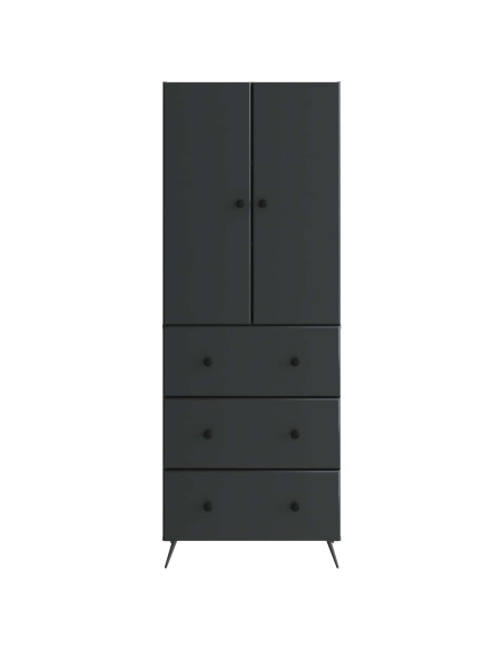 Set di armadi 2 pcs Nero 66 x 34,5 x 90 cm Legno ingegnerizzato