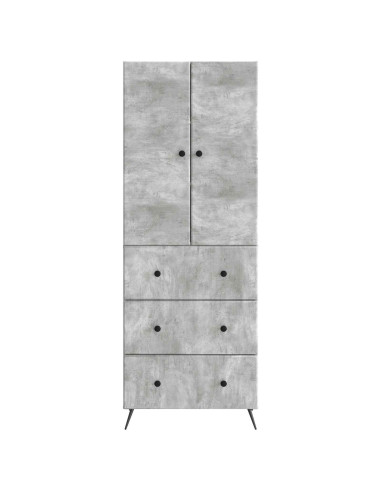 Set di armadi 2 pcs Grigio Cemento 66 x 34,5 x 90 cm