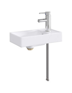 Lavabo da bagno Cromato 40,5 x 22,5 x 11,5 cm Metallo