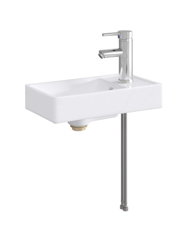 Lavabo da bagno Cromato 40,5 x 22,5 x 11,5 cm Metallo