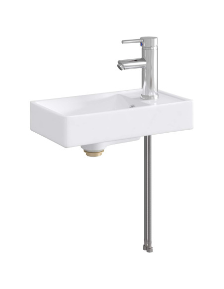 Lavabo da bagno Cromato 40,5 x 22,5 x 11,5 cm Metallo