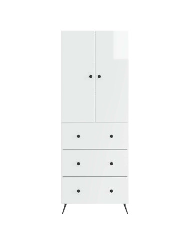Set di armadi 2 pcs Bianco Lucido 66 x 34,5 x 90 cm