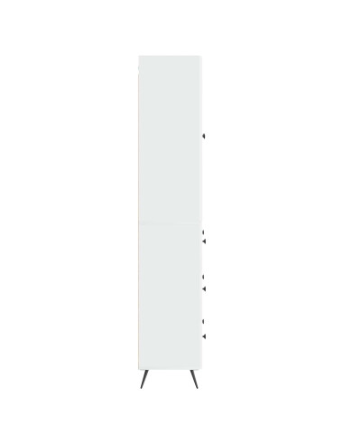 Set di armadi 2 pcs Bianco Lucido 66 x 34,5 x 90 cm