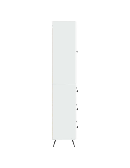 Set di armadi 2 pcs Bianco Lucido 66 x 34,5 x 90 cm