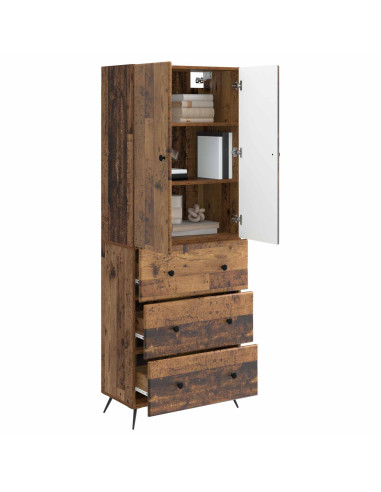 Set di armadi 2 pcs Legno antico 66 x 34,5 x 90 cm