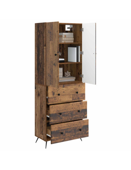 Set di armadi 2 pcs Legno antico 66 x 34,5 x 90 cm