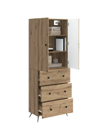 Set di armadi 2 pcs Rovere Artigianale 66 x 34,5 x 90 cm