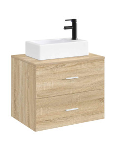 Lavabo da bagno Nero Opaco 45,5 x 25,5 x 13 cm Metallo 2