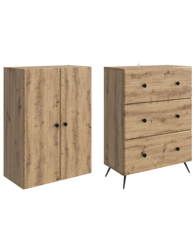 Set di armadi 2 pcs Rovere Artigianale 66 x 34,5 x 90 cm