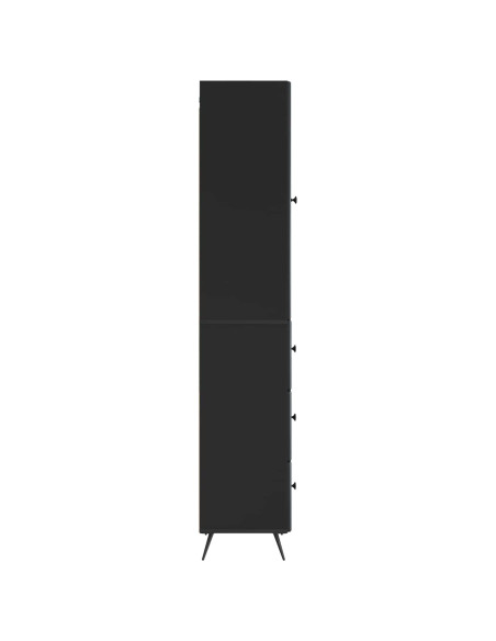 Set di armadi 2 pcs Nero 34,5 x 34,5 x 90 cm