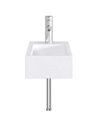Lavabo da bagno Cromato 45,5 x 25,5 x 13 cm Metallo