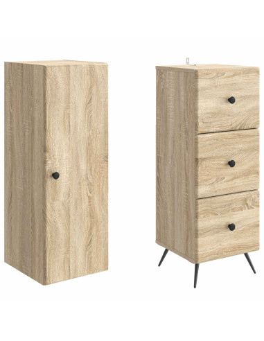 Set di armadi 2 pcs Rovere Sonoma 34,5 x 34,5 x 90 cm