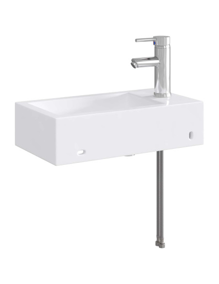 Lavabo da bagno Cromato 45,5 x 25,5 x 13 cm Metallo