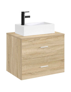 Lavabo da bagno Nero Opaco 45,5 x 25,5 x 13 cm Metallo 2