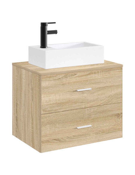 Lavabo da bagno Nero Opaco 45,5 x 25,5 x 13 cm Metallo