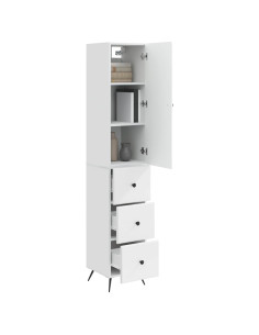Set di armadi 2 pcs Bianco Lucido 34,5 x 34,5 x 90 cm 2