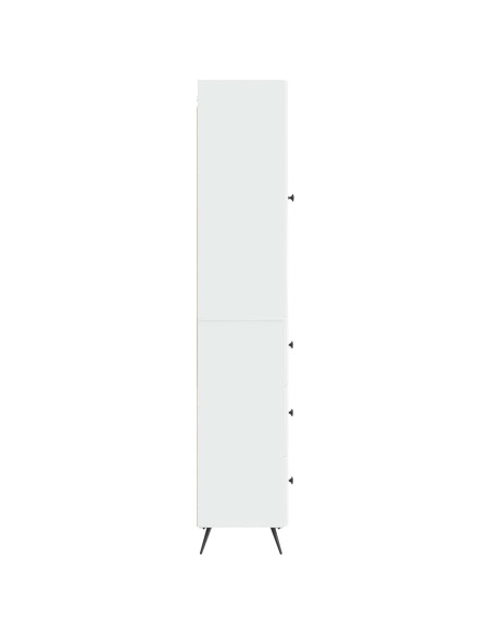 Set di armadi 2 pcs Bianco Lucido 34,5 x 34,5 x 90 cm
