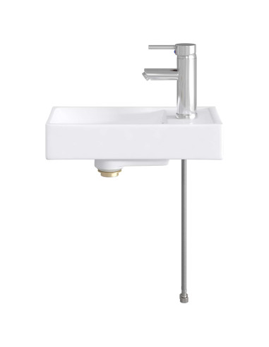Lavabo da bagno Cromato 40,5 x 22,5 x 11,5 cm Metallo