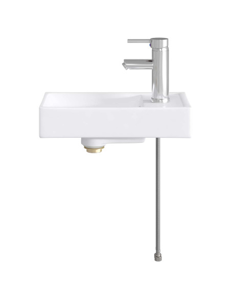 Lavabo da bagno Cromato 40,5 x 22,5 x 11,5 cm Metallo