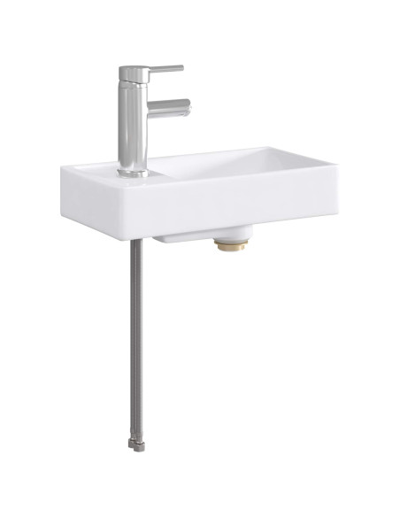 Lavabo da bagno Cromato 40,5 x 22,5 x 11,5 cm Metallo