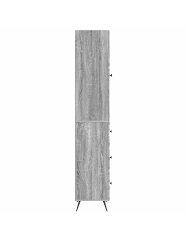Set di armadi 2 pcs Sonoma grigio 34,5 x 34,5 x 90 cm
