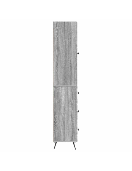 Set di armadi 2 pcs Sonoma grigio 34,5 x 34,5 x 90 cm