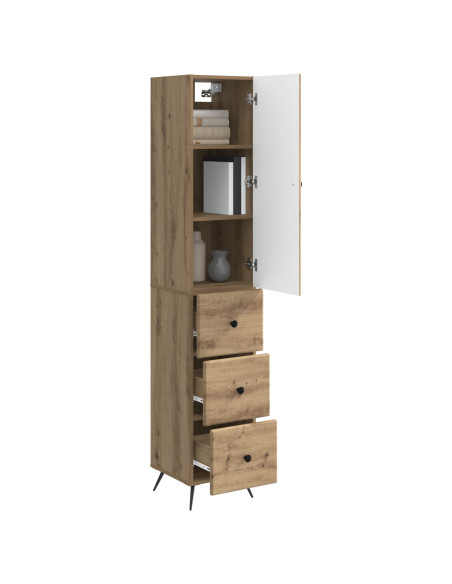 Set di armadi 2 pcs Rovere Artigianale 34,5 x 34,5 x 90 cm