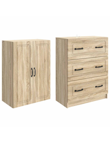 Set di armadi 2 pcs Rovere Sonoma 66 x 34,5 x 87 cm