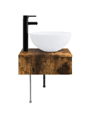 Lavabo da Parete Rovere Fumo 40 x 41 x 40,5 cm