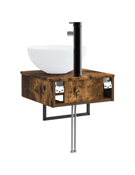 Lavabo da Parete Rovere Fumo 40 x 41 x 40,5 cm