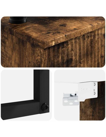 Lavabo da Parete Rovere Fumo 40 x 41 x 40,5 cm